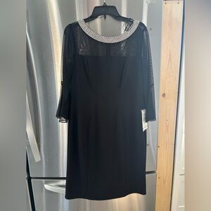 Black mesh sparkle dress